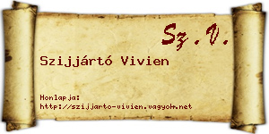 Szijjártó Vivien névjegykártya