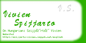 vivien szijjarto business card